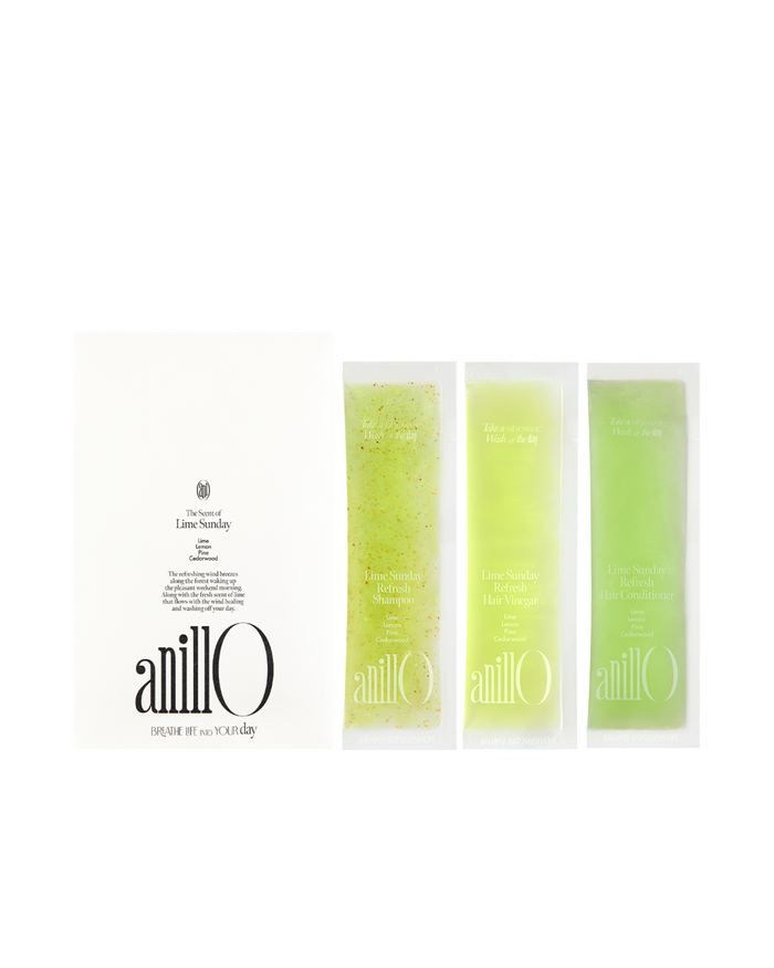 AnillO Lime Sunday Refresh Kit (mėginukų rinkinys), 3 x 5g