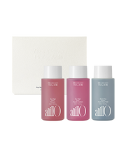 AnillO Rosy Night & Shower Time Travel Shower Kit – kelioninis kūno ir plaukų priežiūros rinkinys