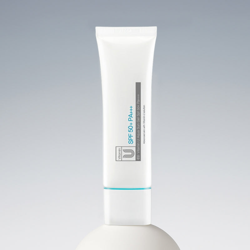 CUSKIN Vitamin U Aqua Sun Gel SPF50+ PA+++ – drėkinamasis apsauginis kremas nuo saulės, 50 ml