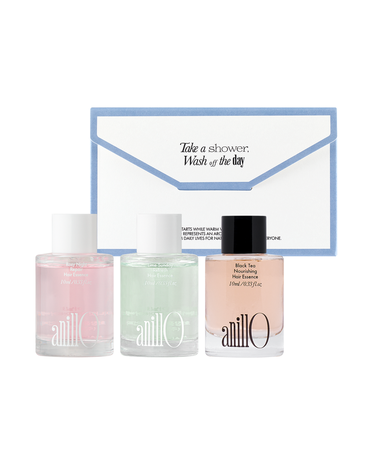 AnillO Hair Essence Trio Set (10ml x 3) – mini plaukų esencijų rinkinys
