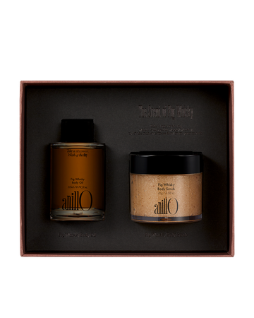 AnillO Fig Whisky Discovery Body Set – kūno priežiūros rinkinys, 45g+22ml
