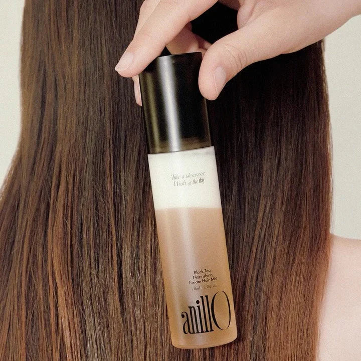 AnillO Black Tea Nourishing Cream Hair Mist – maitinantis kreminis plaukų purškiklis, 70ml