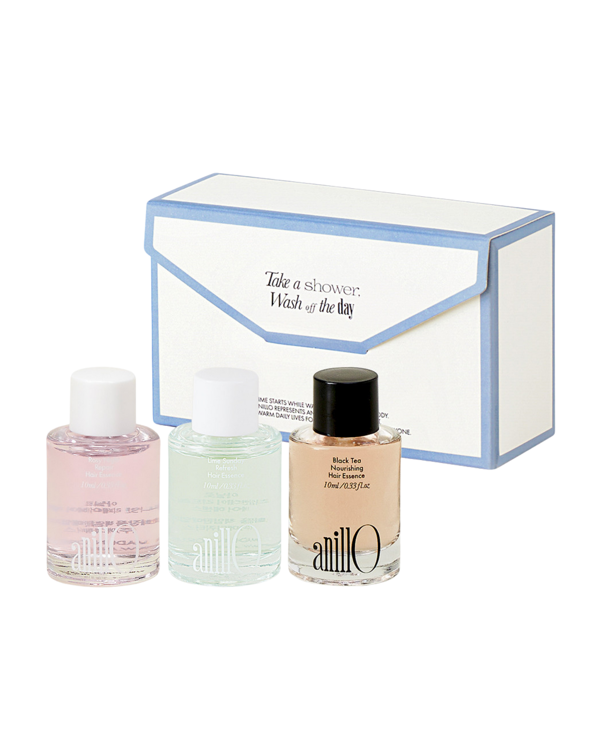 AnillO Hair Essence Trio Set (10ml x 3) – mini plaukų esencijų rinkinys