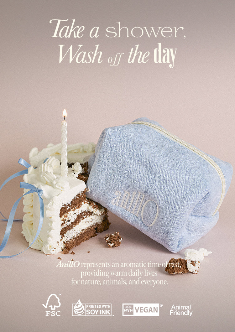 AnillO Blue Terry Pouch – kosmetinė