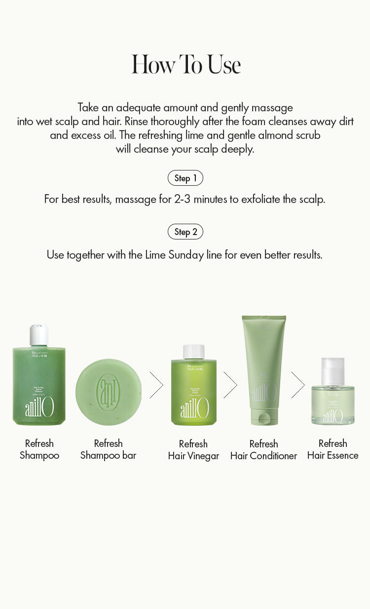 AnillO Lime Sunday Refresh Kit (mėginukų rinkinys), 3 x 5g