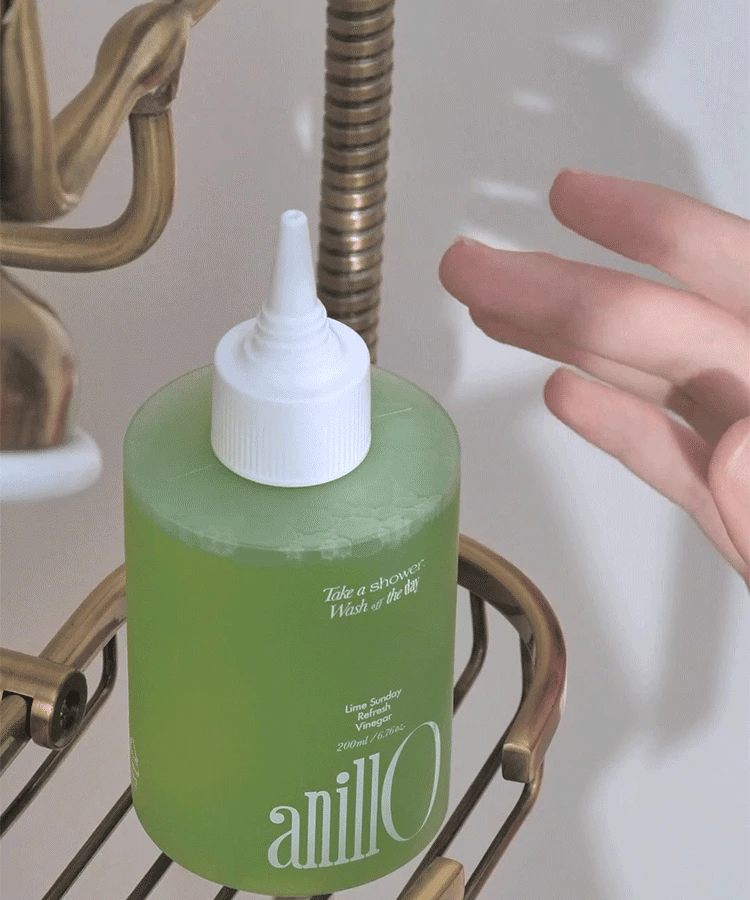 AnillO Lime Sunday Refresh Hair Vinegar – gaivinantis plaukų actas (skalavimo priemonė), 200ml