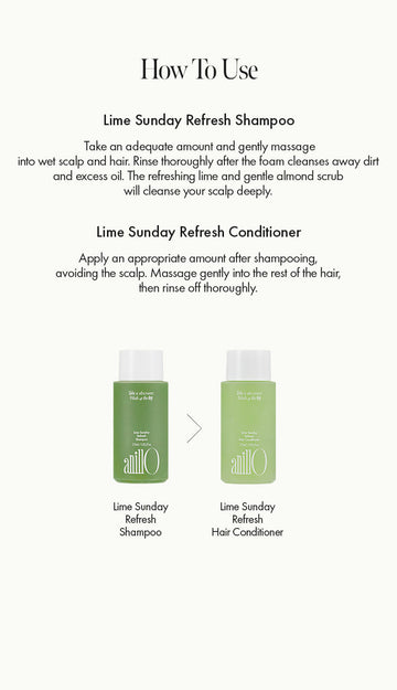 AnillO Lime Sunday Refresh Hair & Brush Set – plaukų priežiūros rinkinys su šepečiu