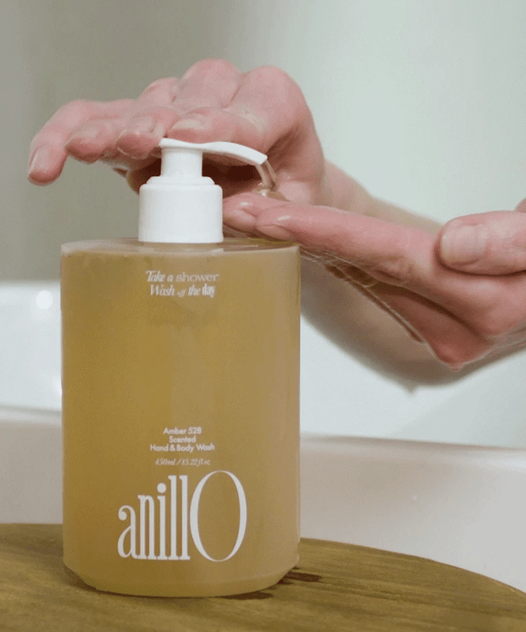 AnillO Amber528 parfumuotas rankų ir kūno prausiklis, 450ml