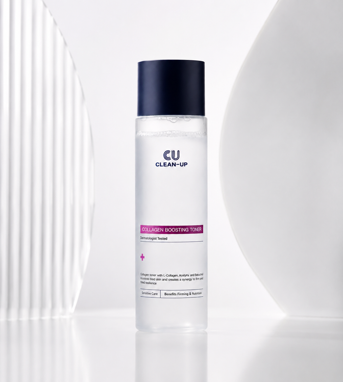 CUSKIN CLEAN-UP veido tonikas su kolagenu, visiems odos tipams, 200 ml