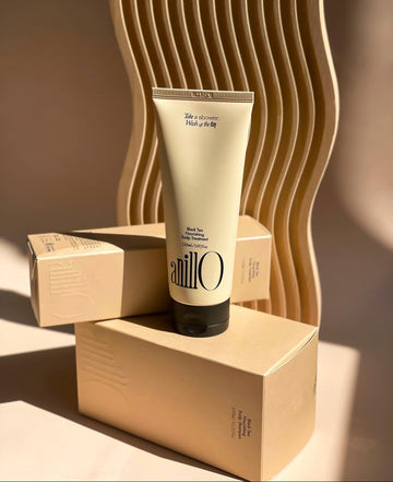 AnillO Black Tea Nourishing rinkinys - šampūnas ir atkuriamoji kaukė