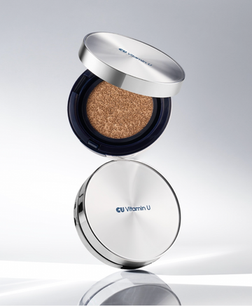 CUSKIN makiažo pagrindas-kušonas su pusiau matiniu finišu SPF50+ PA++++, 15g + 15g