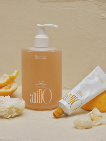 AnillO Amber528 parfumuotas rankų ir kūno prausiklis, 450ml