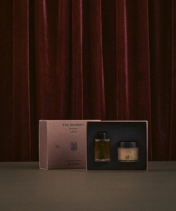 AnillO Fig Whisky Discovery Body Set – kūno priežiūros rinkinys, 45g+22ml